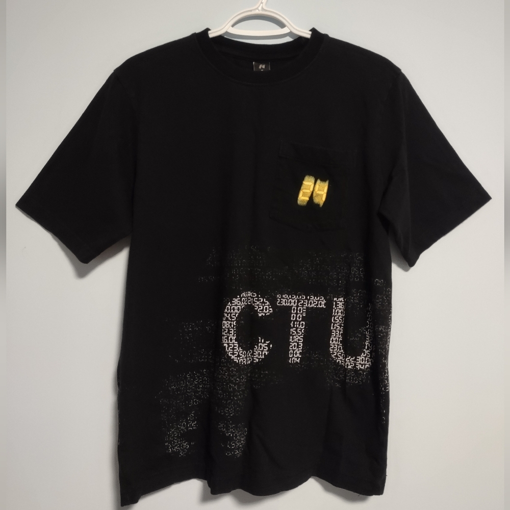 Vintage Fox 24 TV Show Black T-shirt CTU Size M 2006 Television 100% Cotton
